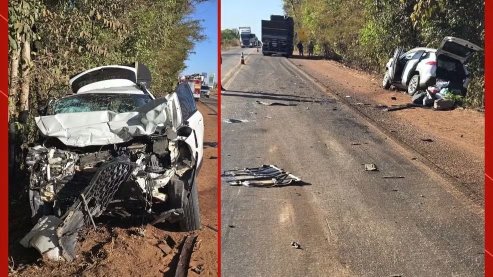 Cinco morrem em colisão frontal na BR-230, próximo à Vila Ubá